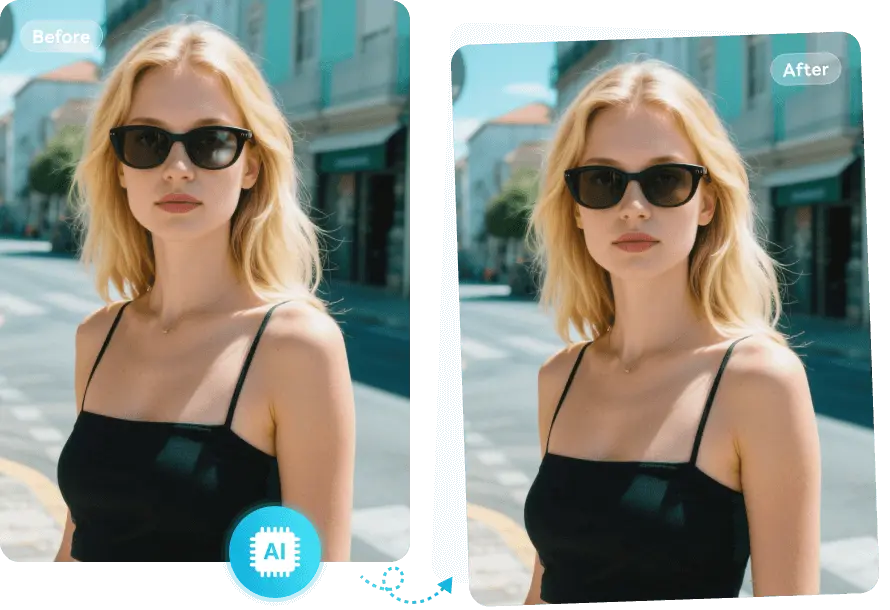 remove glare from glasses