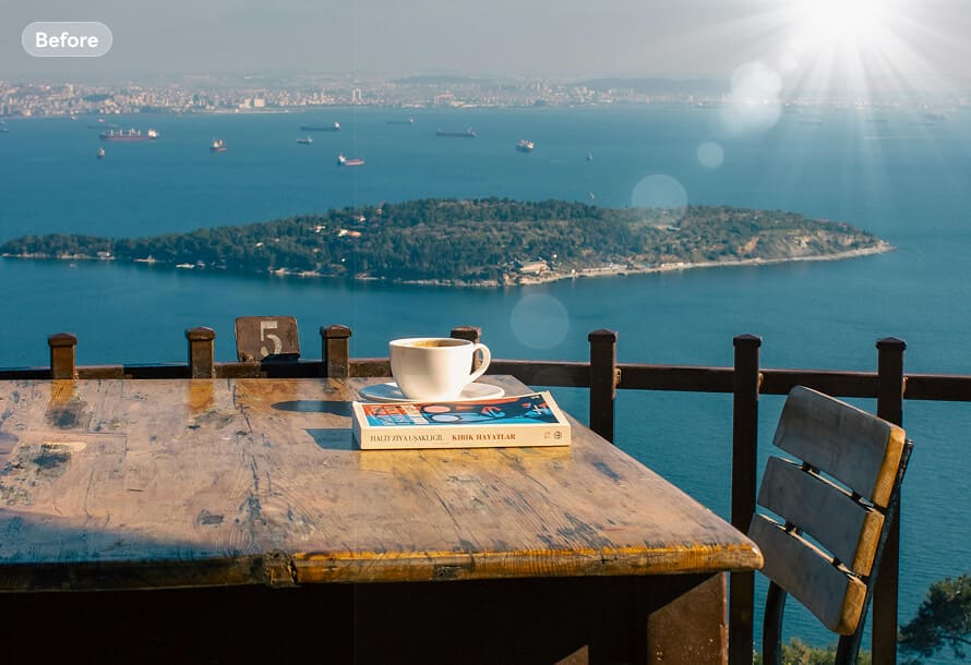 remove glare from photo