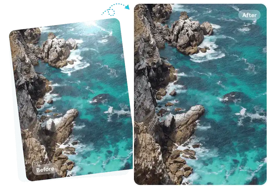 remove light glare from photo