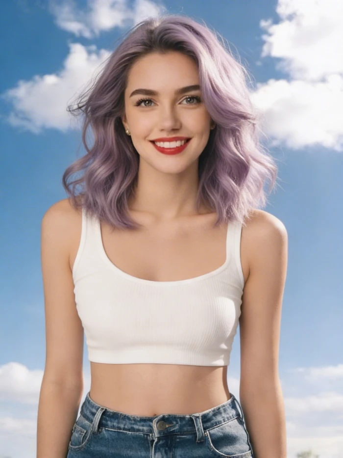 gemini ai hairstyle prompt lavender pastel waves