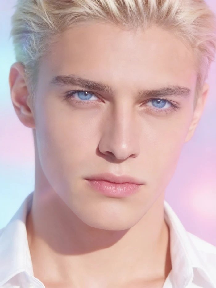 gemini ai boy in pastel concept look