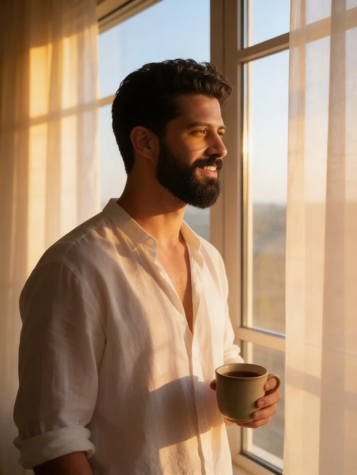 gemini ai photo prompt for boy soft morning lighting