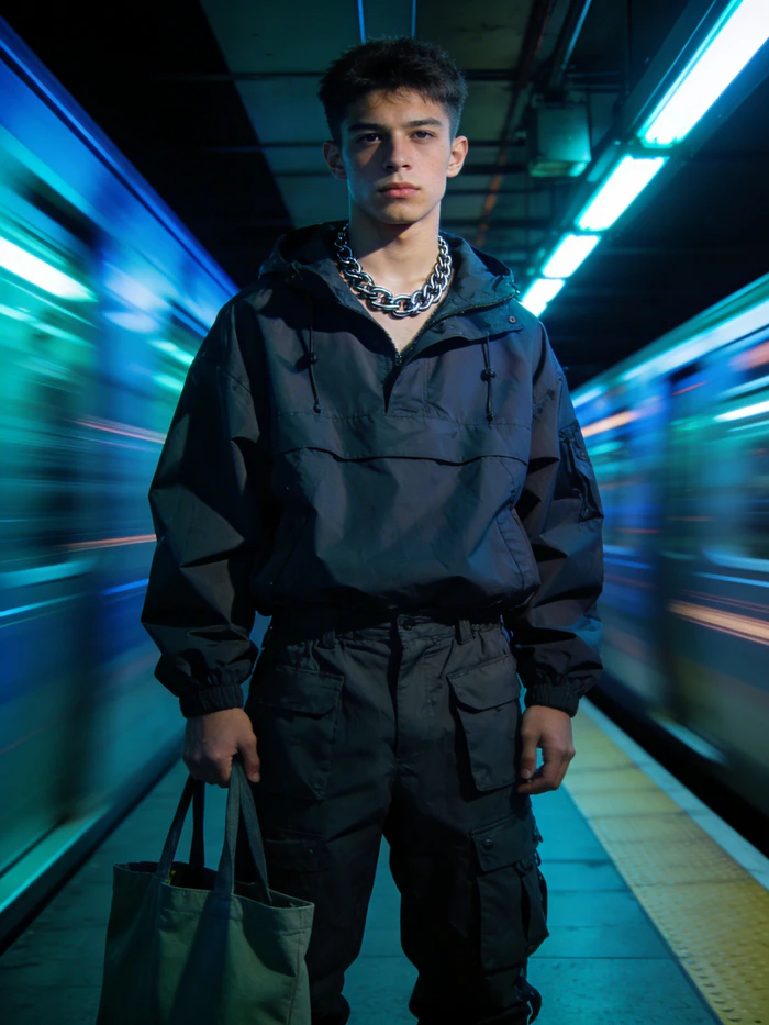 gemini boy in underground metro scene