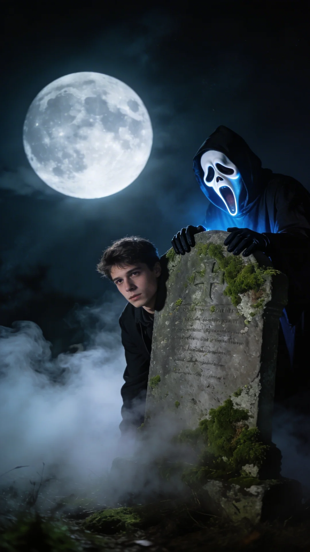 scream ghostface midnight graveyard prompt