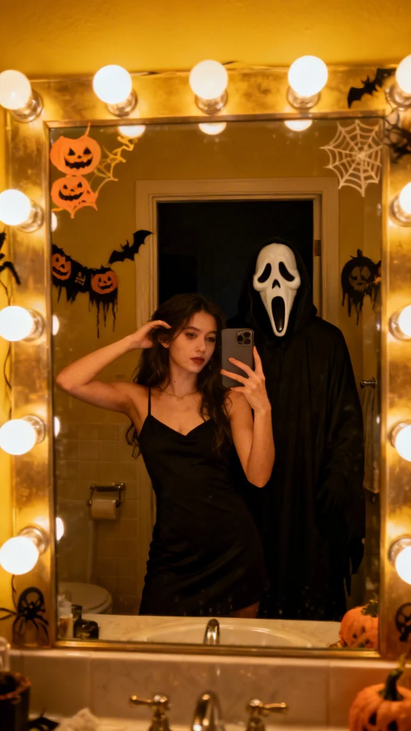 gemini ghostface sexy selfie halloween