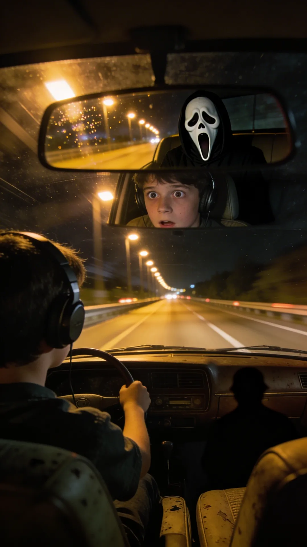 ai ghostface prompt midnight road