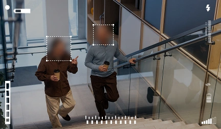 blur face in public surveillance footage