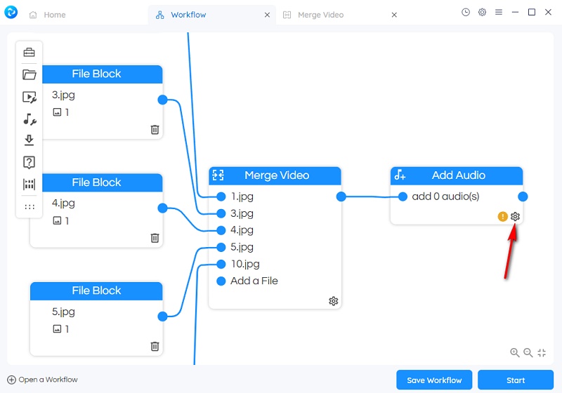 add to workflow