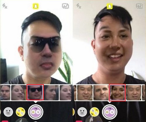 steps of how to face swap on Snapchat