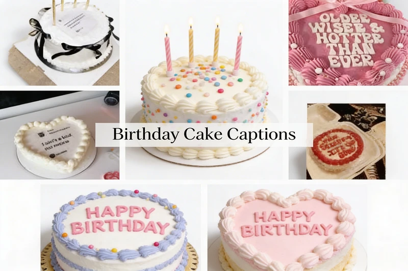 birthday cake captions