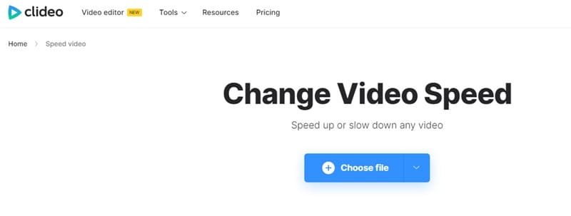 clideo change video speed