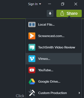 export video in camtasia