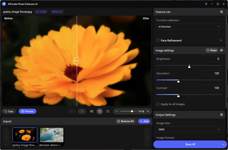 fix grainy photo with avclabs photo enhancer ai