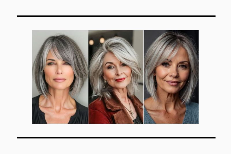 hairstyles for women over 60 - trendy gray hair styles for senior women