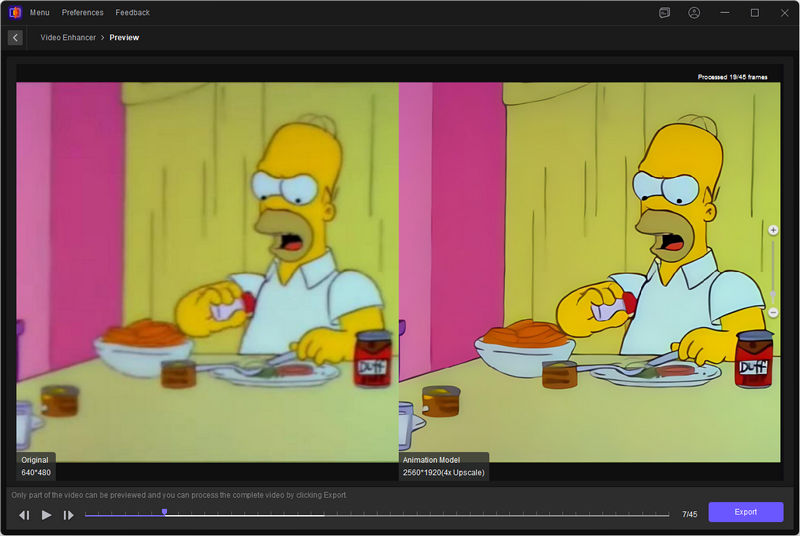 hitpaw video upscale software