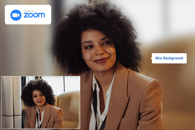 how to blur background on zoom