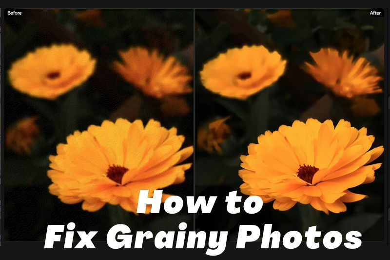 how to fix grainy photos
