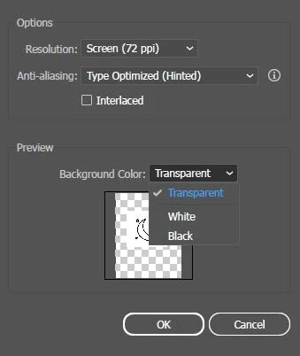 illustrator transparent background