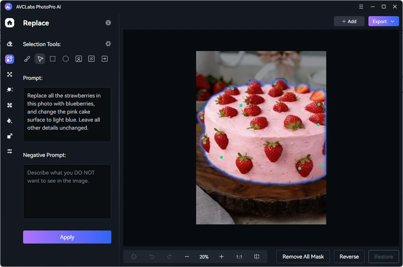 select object to change