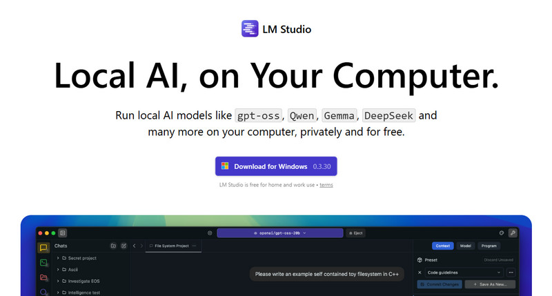 lm studio ai image describer no filter