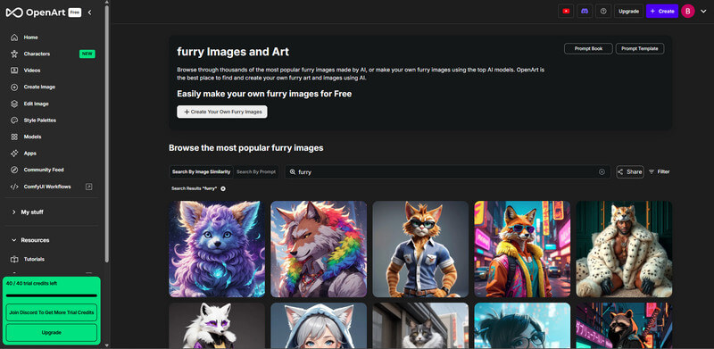 openart furry ai generator