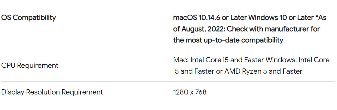 performance and compatibility