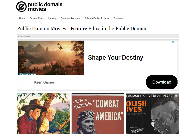 best free movie download sites publicdomaintorrents