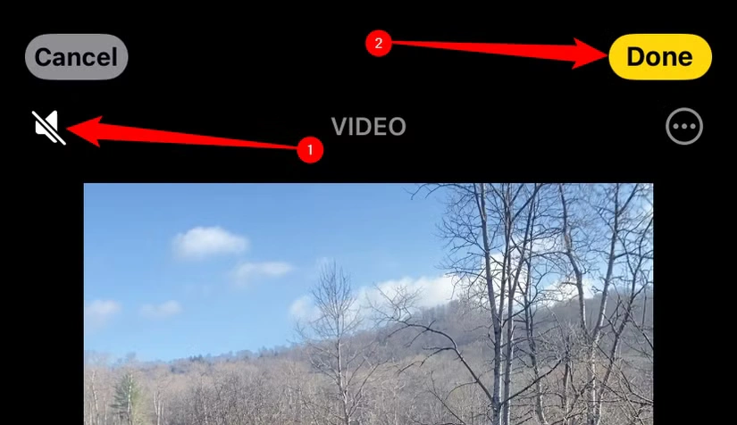 how to remove audio from video iphone