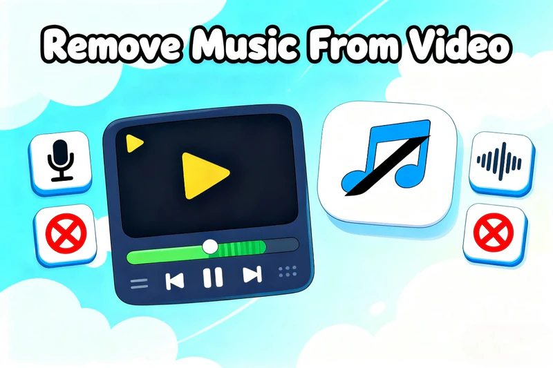 remove music from video