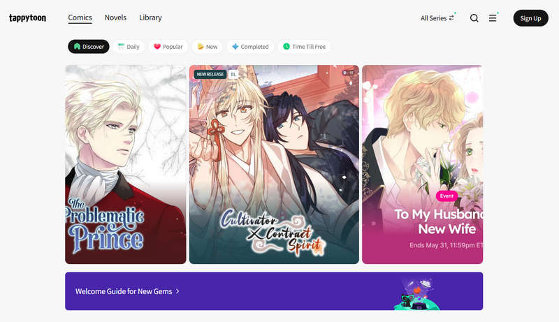 safe  best manhwa site tappytoon