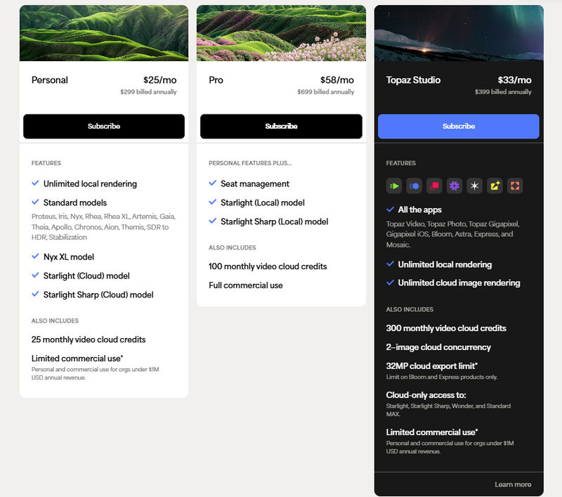 topaz video price subscription license