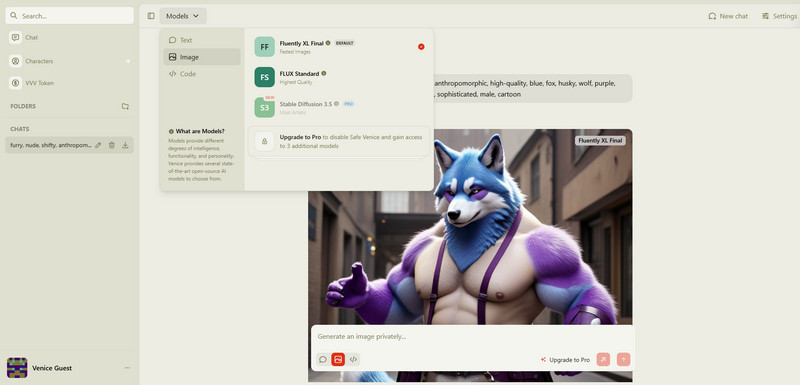venice furry ai generator