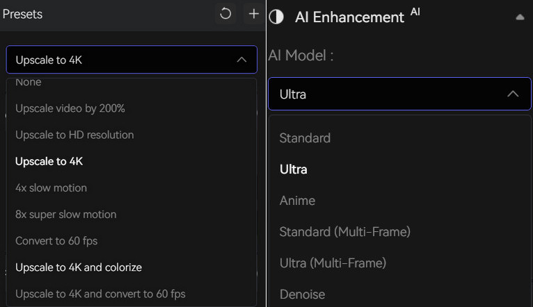 Configuración del modelo