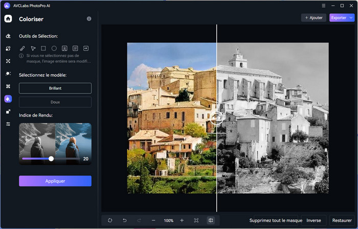 Sauvegardez l'image colorisée