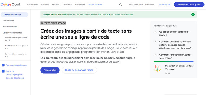 Google Cloud : IA texte-vers-image
