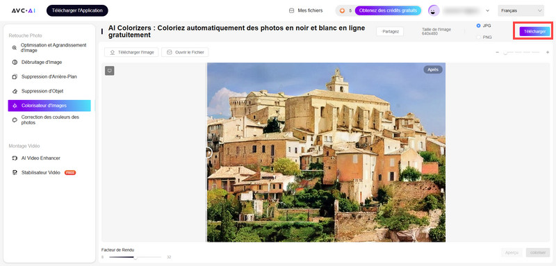 Téléchargez l'image en noir et blanc avec des couleurs